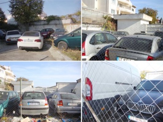 Comorile din curtea Poliţiei: Mercedes furat din Italia, Chevrolet abandonat de hoţii de combustibil